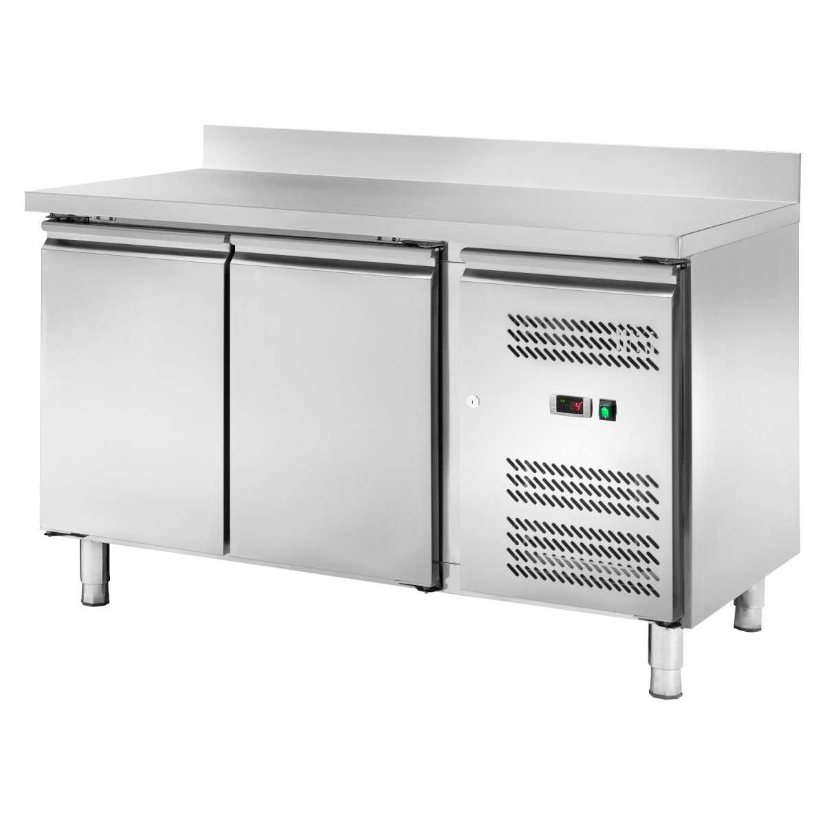 Tavolo Frigo Refrigerato 1 porta acciaio inox Temperatura +2°/+8°