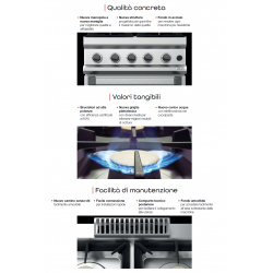 CUCINA 6 FUOCHI A GAS CON FORNO ELETTRICO